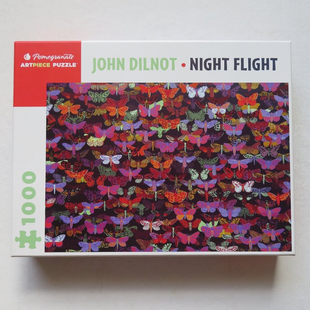 John Dilnot Night Flight 1000 Piece Jigsaw Puzzle Butterflies HAS ALL PIECES
